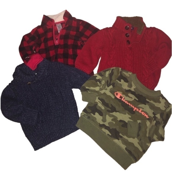 𝅺lot of 4 sweaters 🛍️ 5/30kids clothes 🛍️🛍️ - Picture 1 of 1